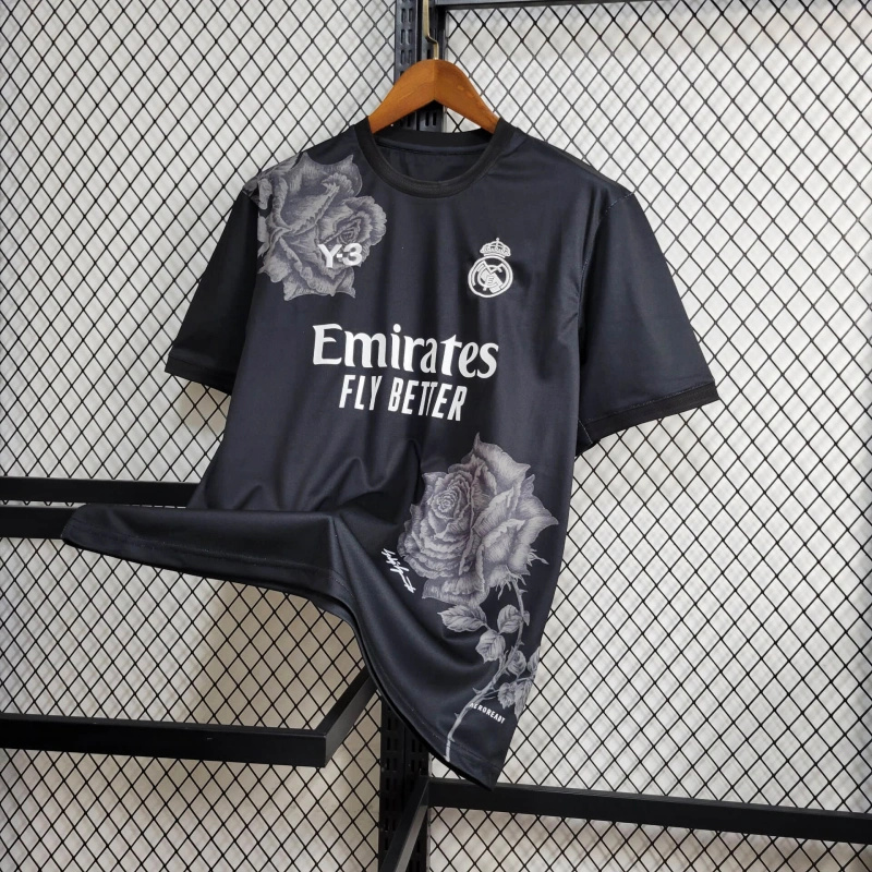 23-24 Real Madrid Y-3 Special Fourth Jersey Black - view 7