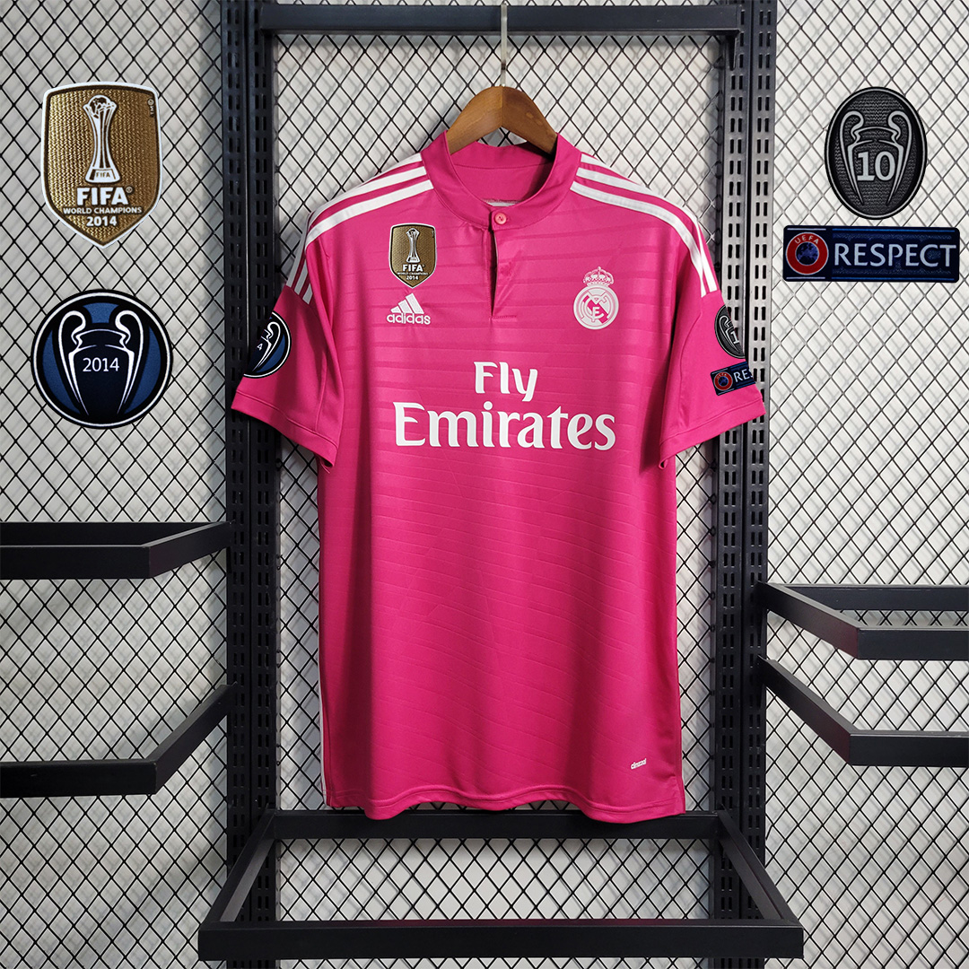 2014/15 Real Madrid Away Retro Jersey Pink - view 7
