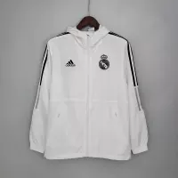 2021/2022 Real Madrid Jersey Windbreaker White(Black Edge) - view 5