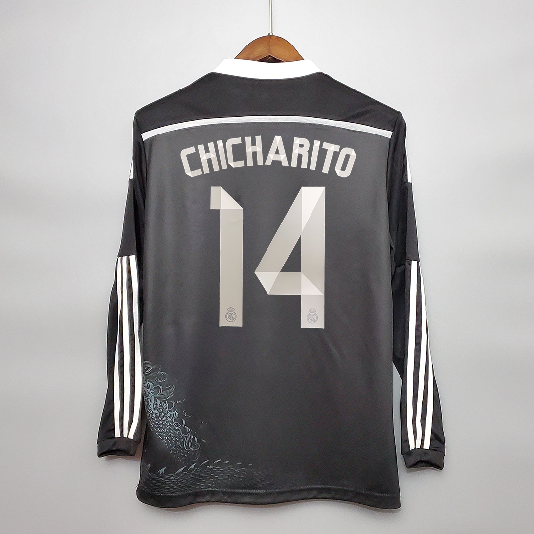 2014/15 Real Madrid Ronaldo#7 Third Away Retro Jersey Long Sleeve - view 18