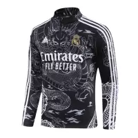 Kids Real Madrid Zipper Sweatshirt Kit(Top+Pants) Black 2023/24 - view 3