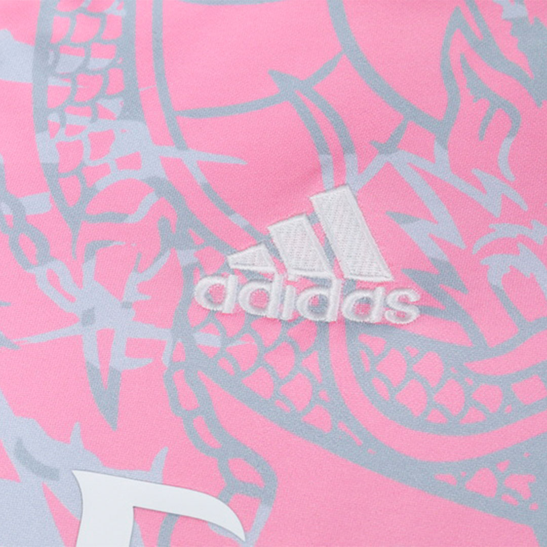 Kids Real Madrid Zipper Sweatshirt Kit(Top+Pants) Pink 2023/24 - view 3