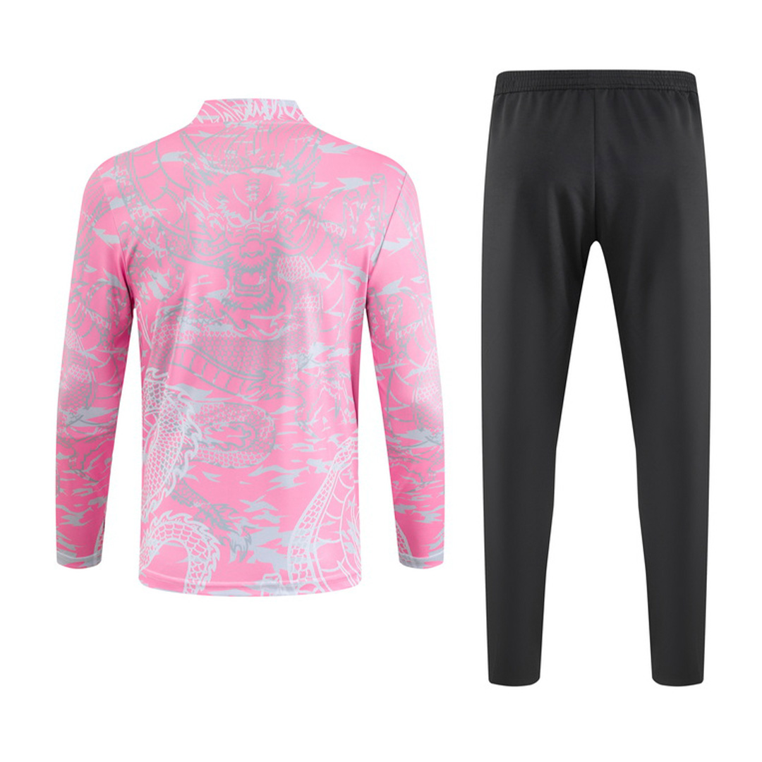 Kids Real Madrid Zipper Sweatshirt Kit(Top+Pants) Pink 2023/24 - view 10