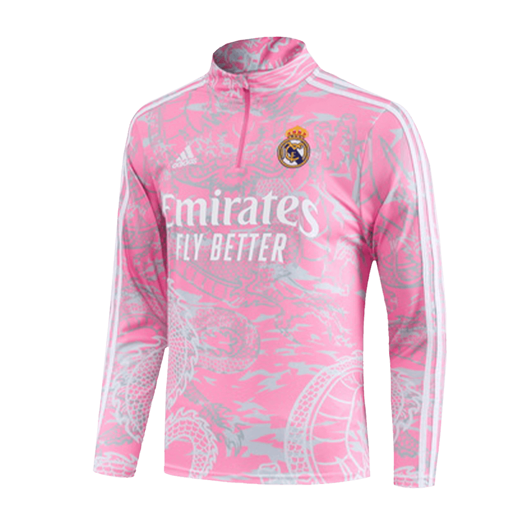 Real Madrid Zipper Sweatshirt Kit(Top+Pants) Pink 2023/24 - view 7