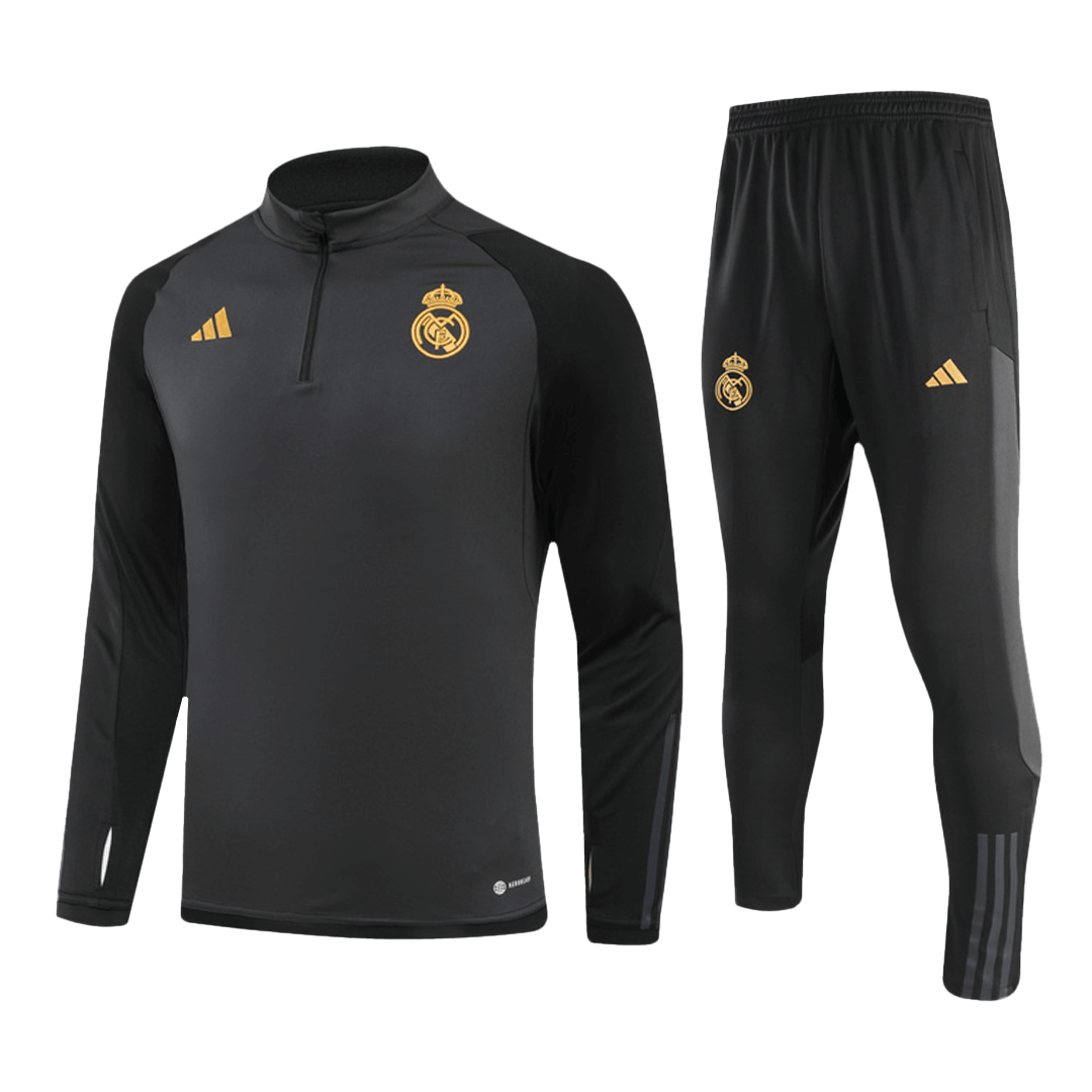 Real Madrid Zipper Sweatshirt Kit(Top+Pants) Black 2023/24 - view 13