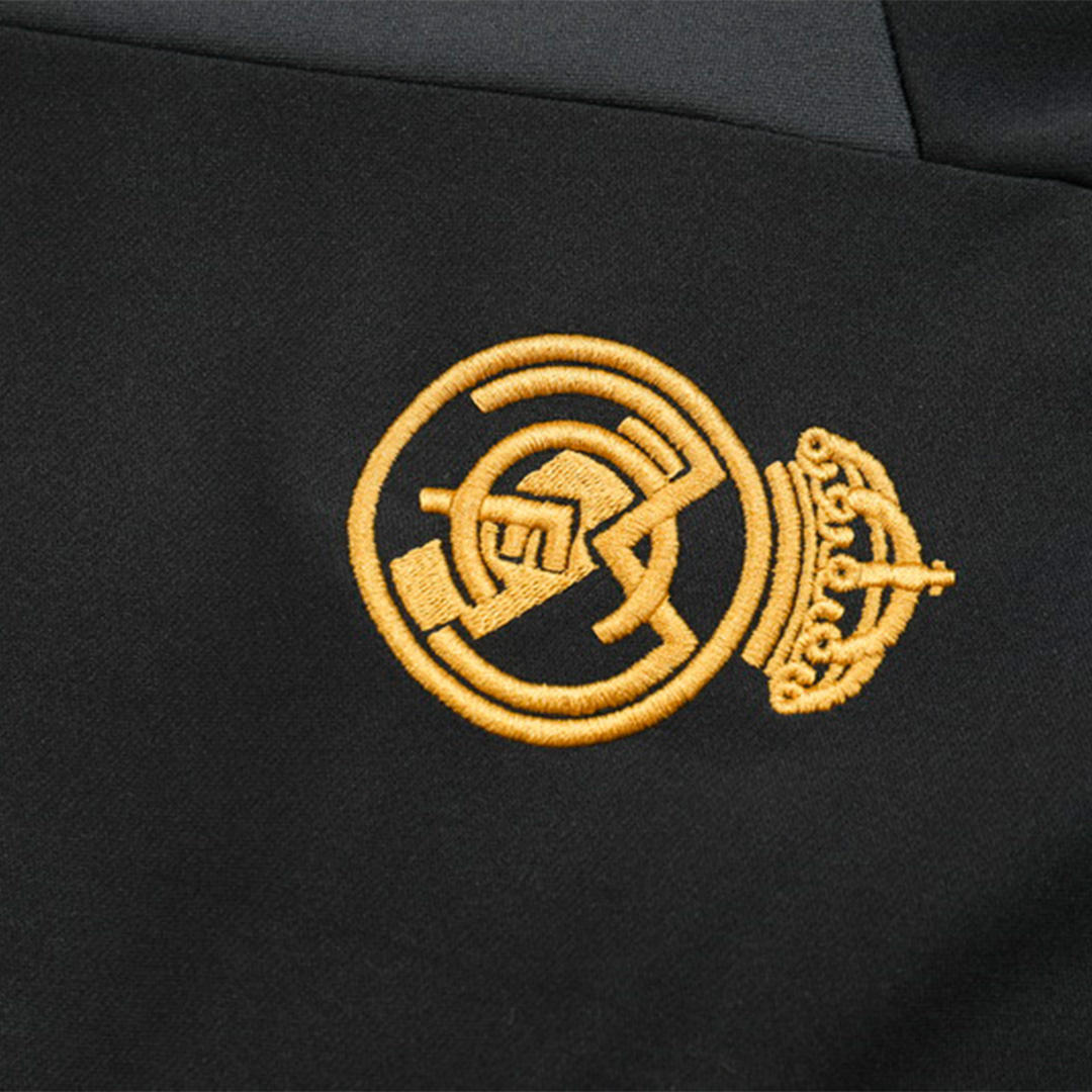 Real Madrid Zipper Sweatshirt Kit(Top+Pants) Black 2023/24 - view 17