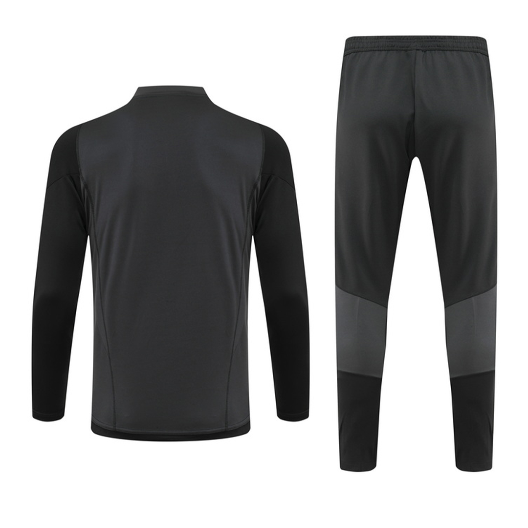 Real Madrid Zipper Sweatshirt Kit(Top+Pants) Black 2023/24 - view 7