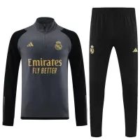 Real Madrid Zipper Sweat Kit(Top+Pants) Grey 2023/24 - view 1