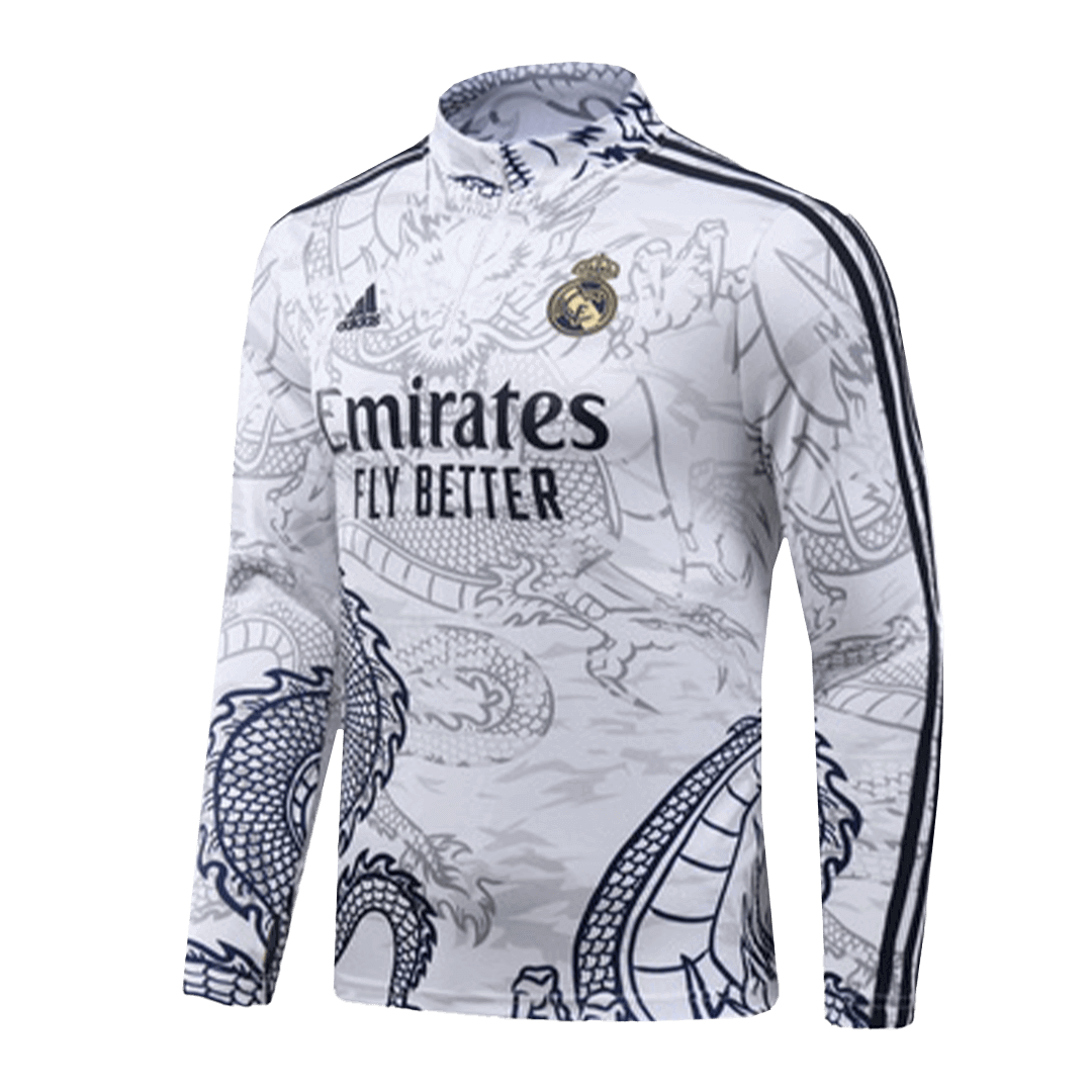 Real Madrid Zipper Sweatshirt Kit(Top+Pants) White 2023/24 - view 16