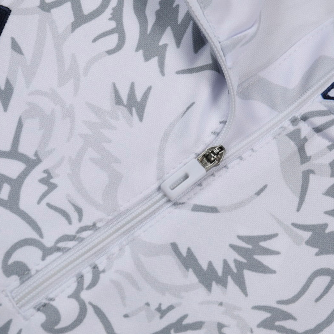 Real Madrid Zipper Sweatshirt Kit(Top+Pants) White 2023/24 - view 6