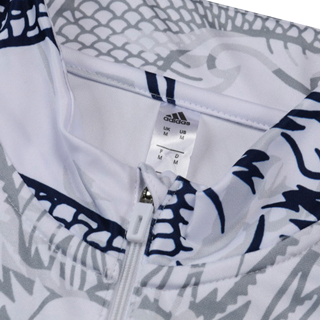Real Madrid Zipper Sweatshirt Kit(Top+Pants) White 2023/24 - view 7