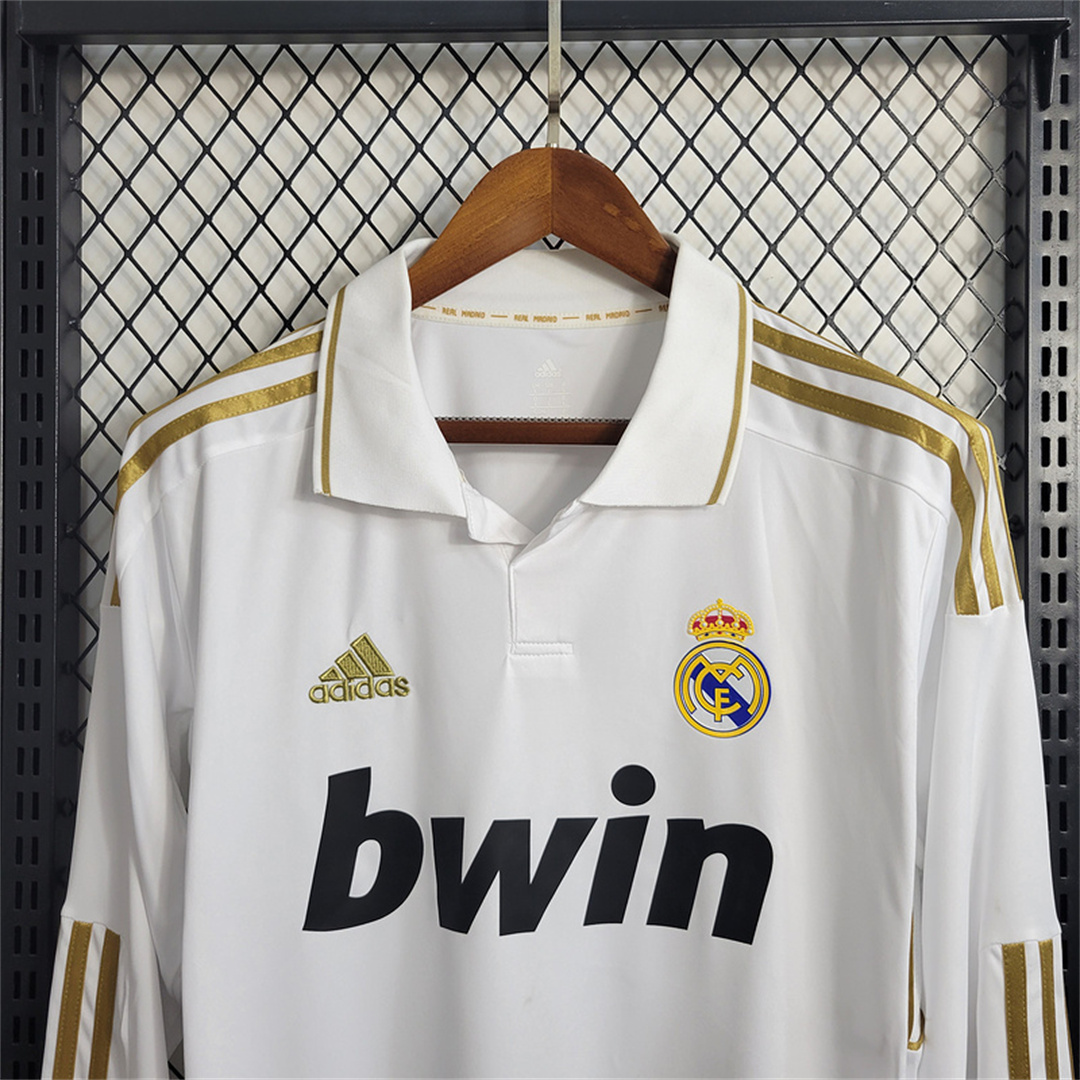 2011/12 Real Madrid Home Retro Jersey Long Sleeve - view 4