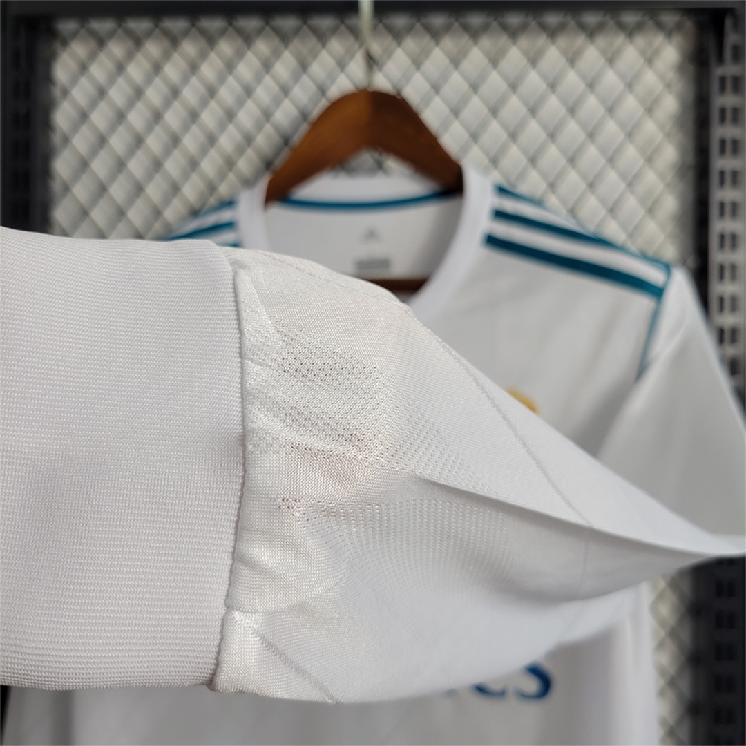 17-18 Real Madrid Home Retro Jersey Long Sleeve - view 7