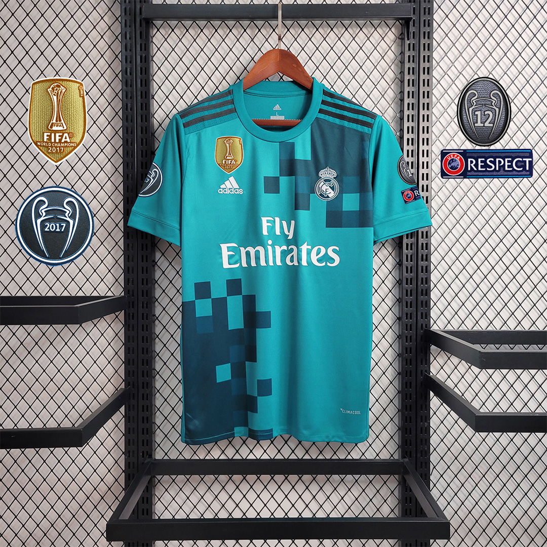 17-18 Real Madrid Third Away Retro Jersey - view 6