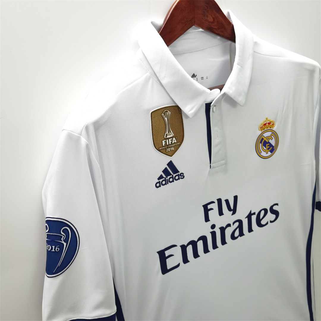 16-17 Real Madrid Home Retro Jersey - view 6