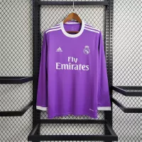 16-17 Real Madrid Away Retro Purple Jersey Long Sleeve - view 1