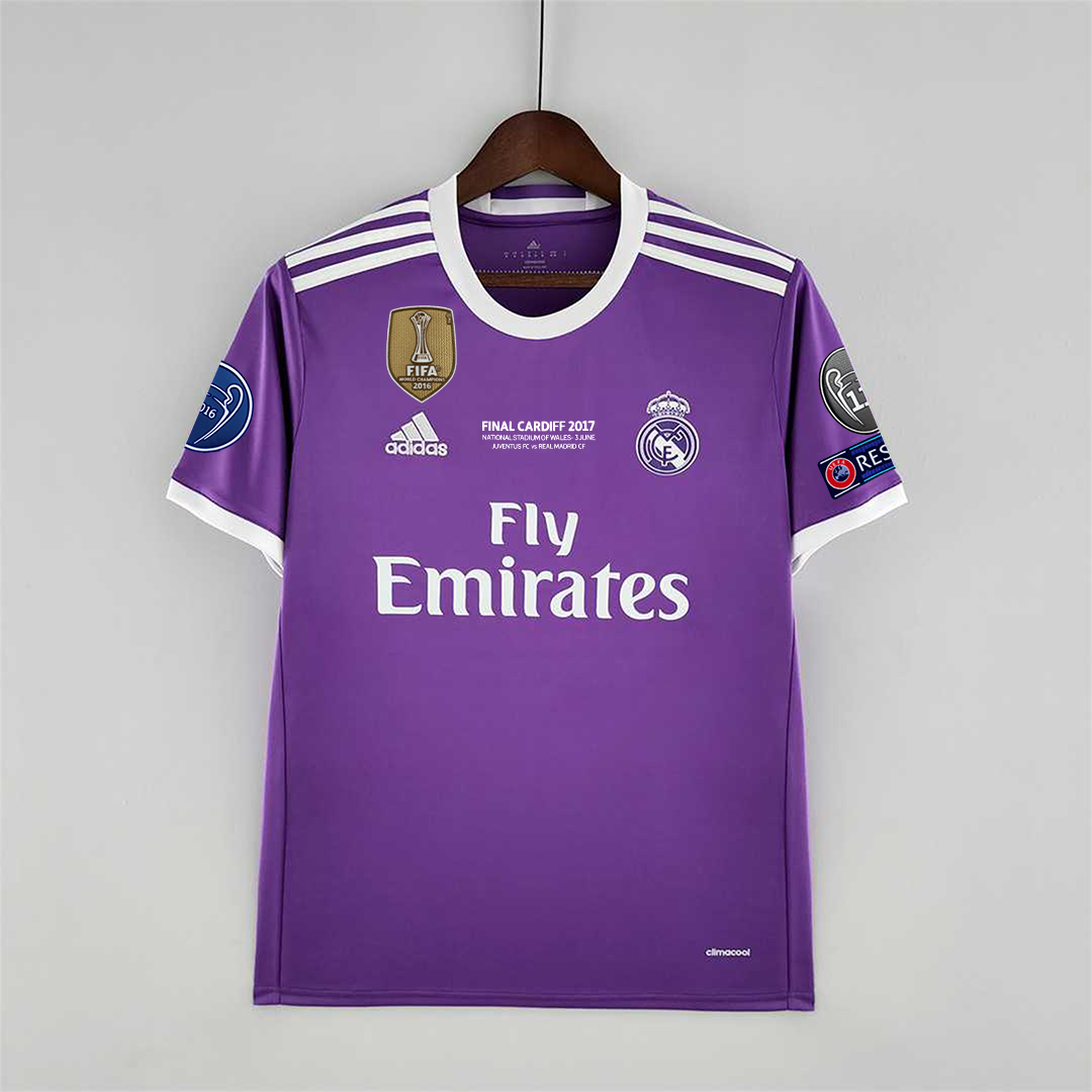 16-17 Real Madrid Away Retro Purple Jersey - view 8