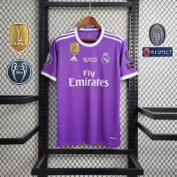 16-17 Real Madrid Away Retro Purple Jersey - view 10