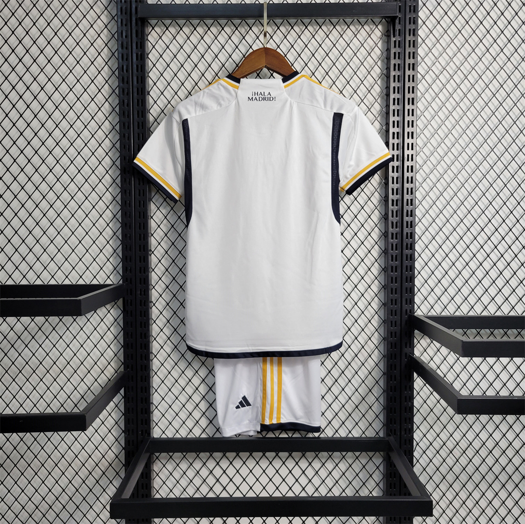 23-24 Real Madrid Home Kids Kit (Jersey+Shorts) - view 9