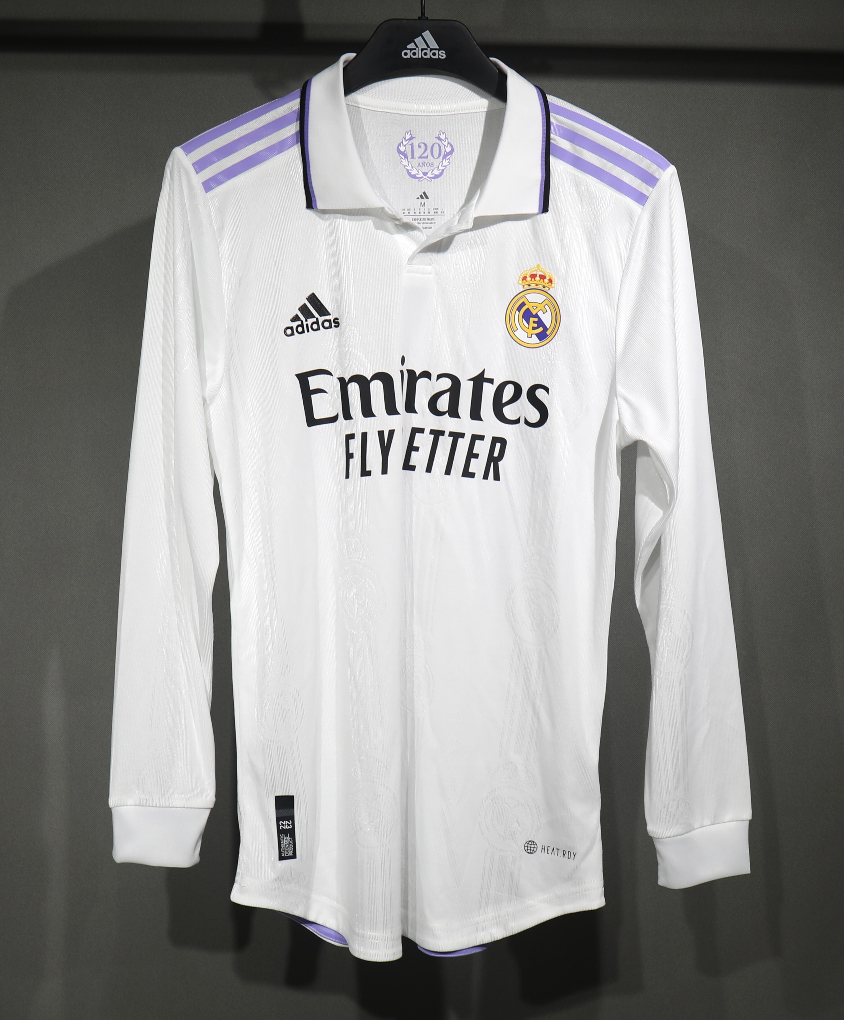 22-23 Real Madrid Home Retro Jersey Player Edition Long Sleeve