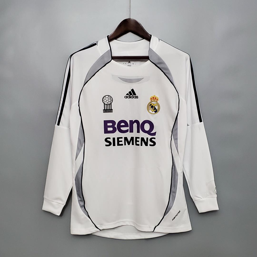 2006/07 Real Madrid Home Retro Jersey Long Sleeve