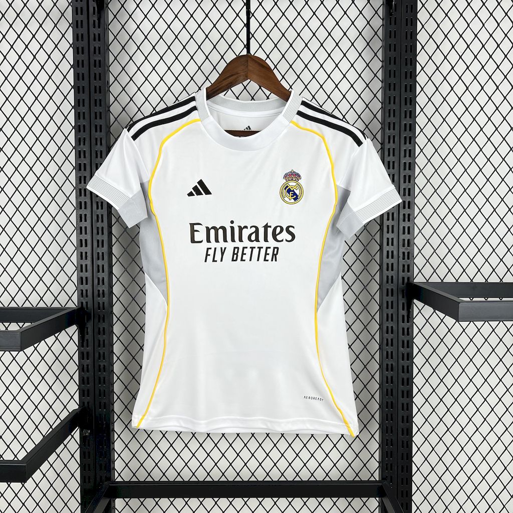 25-26 Real Madrid Home Woman Soccer Jersey