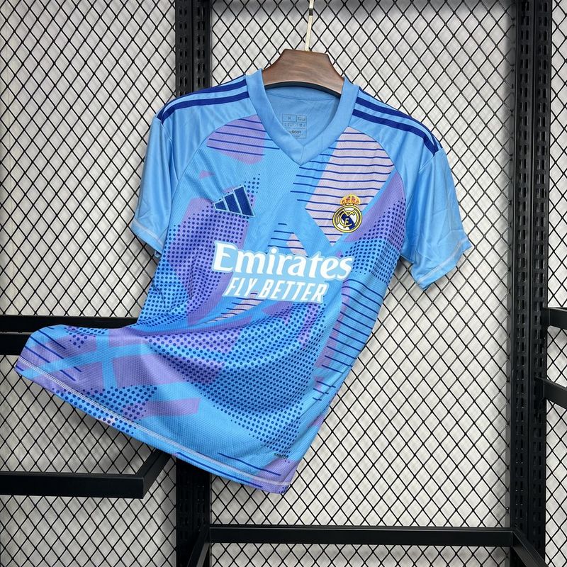 24-25 Real Madrid Goalkeeper Soccer Jersey Blue