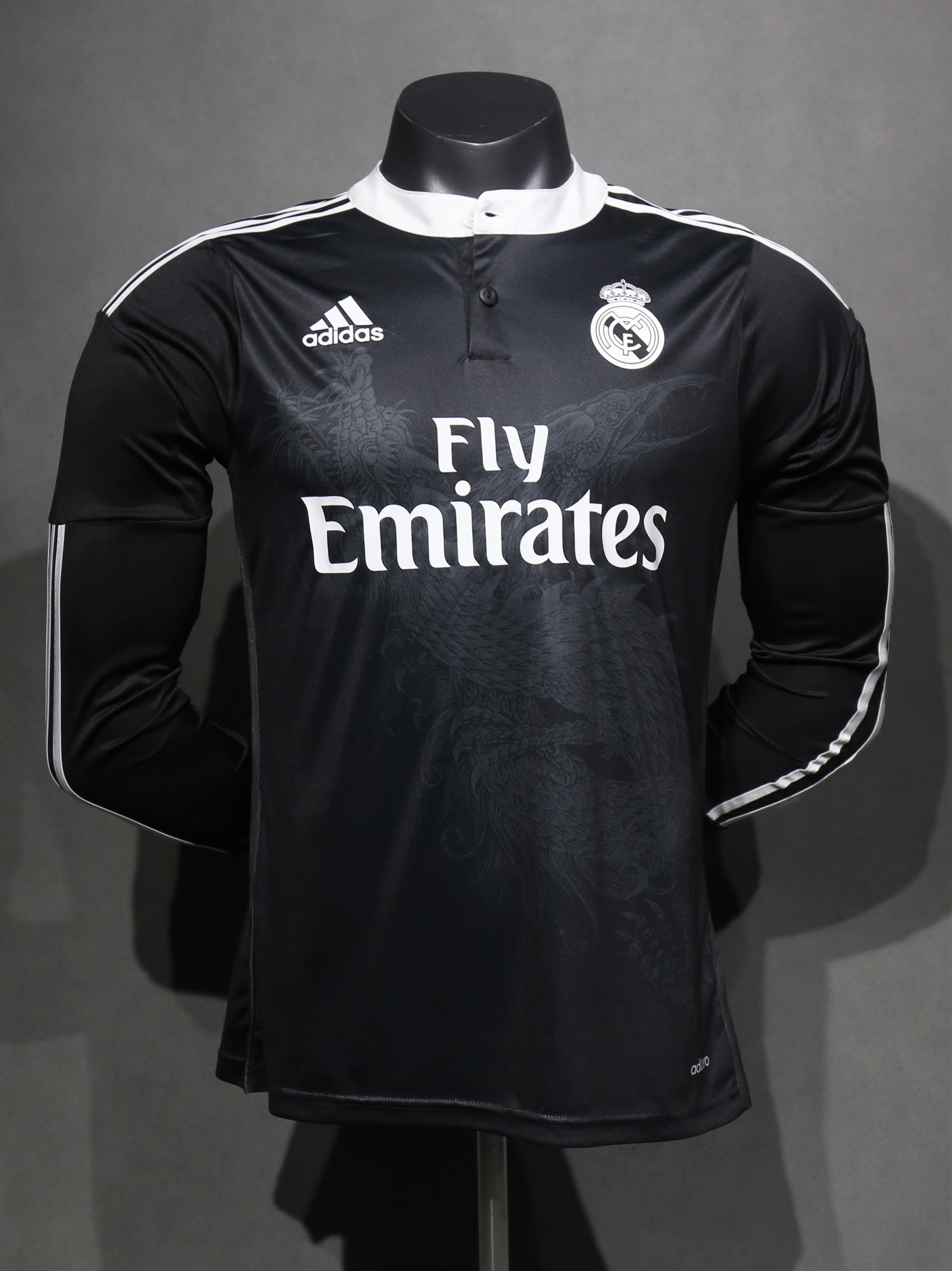 2014/15 Real Madrid Third Away Retro Jersey Player Version Long Sleeve