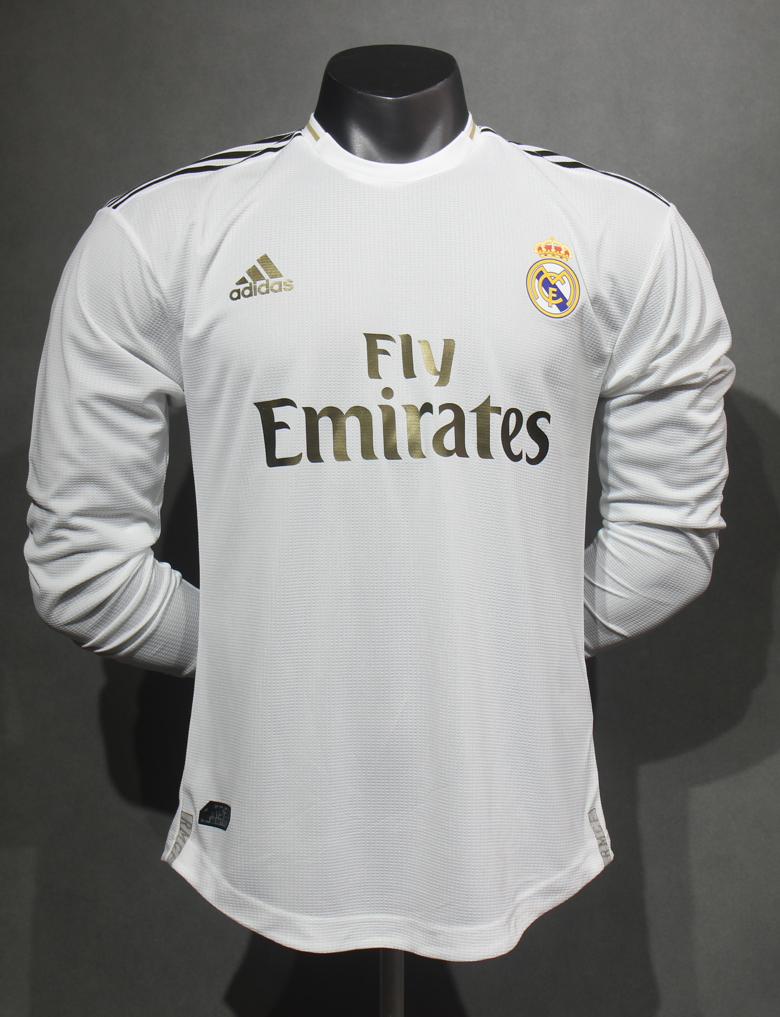 19-20 Real Madrid Home Retro Jersey Player version Long Sleeve