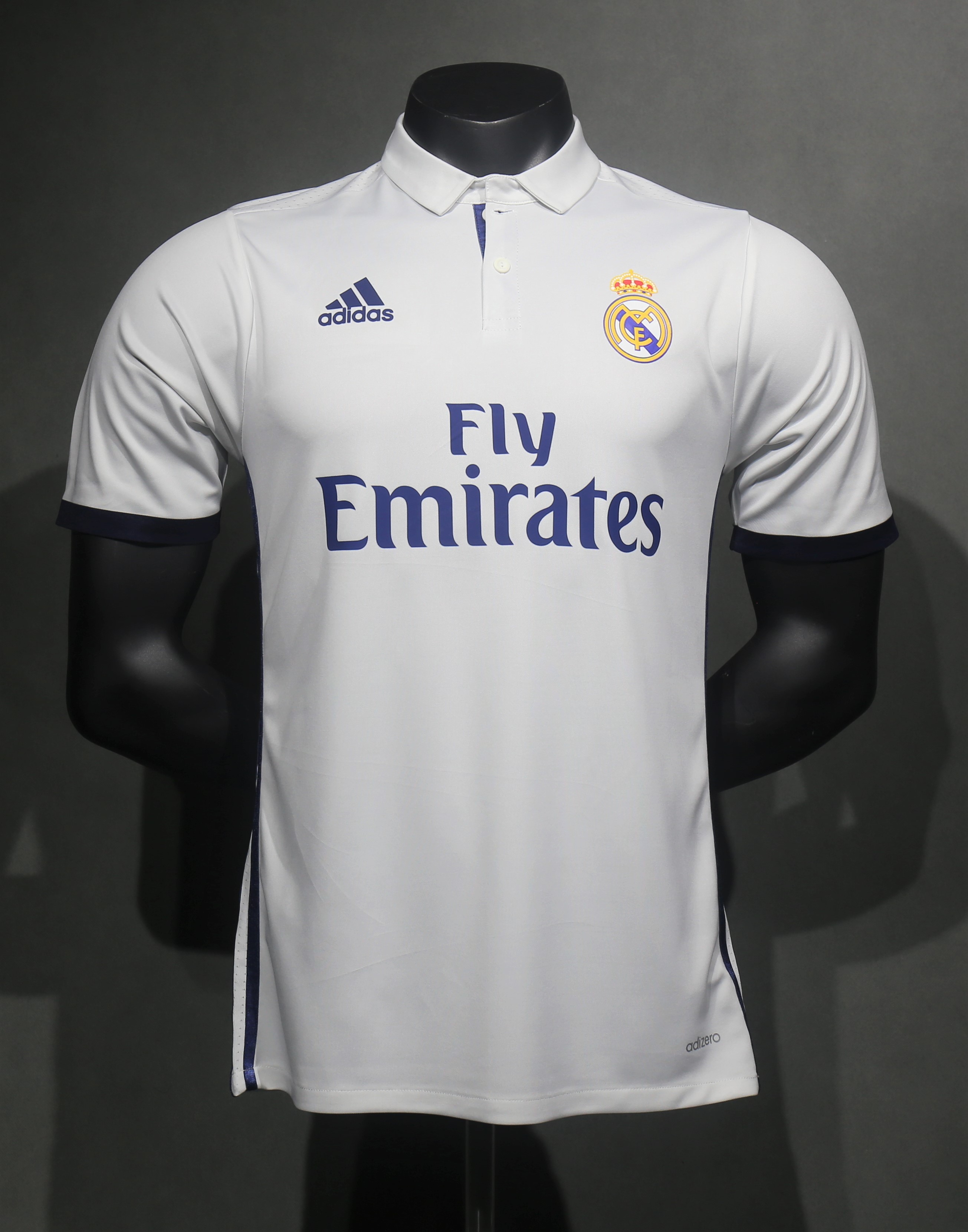 16-17 Real Madrid Home Retro Jersey Player Version