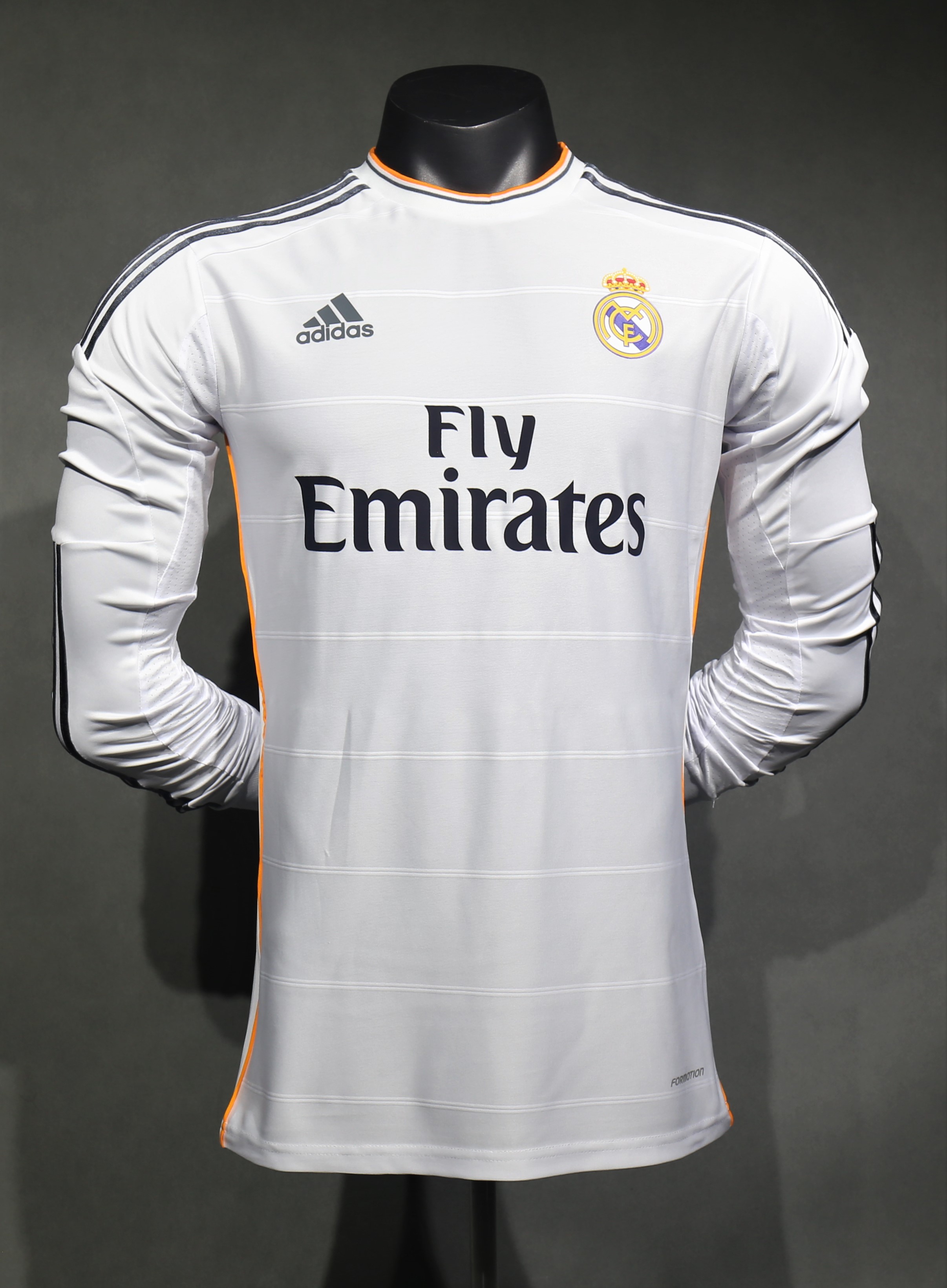 2013/14 Real Madrid Home Retro Jersey Player Version Long Sleeve