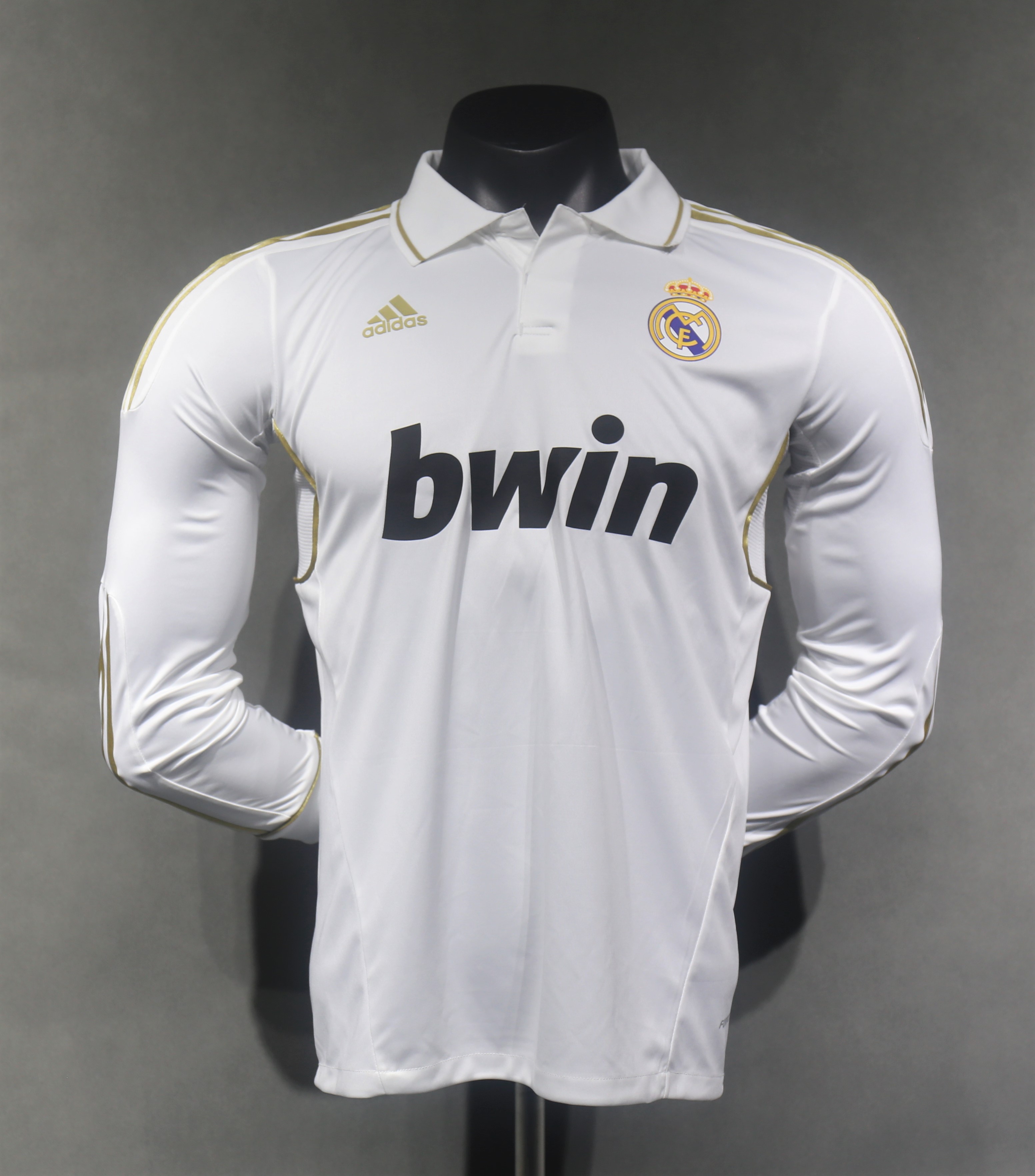 11-12 Real Madrid Home Retro Jersey Player Version Long Sleeve