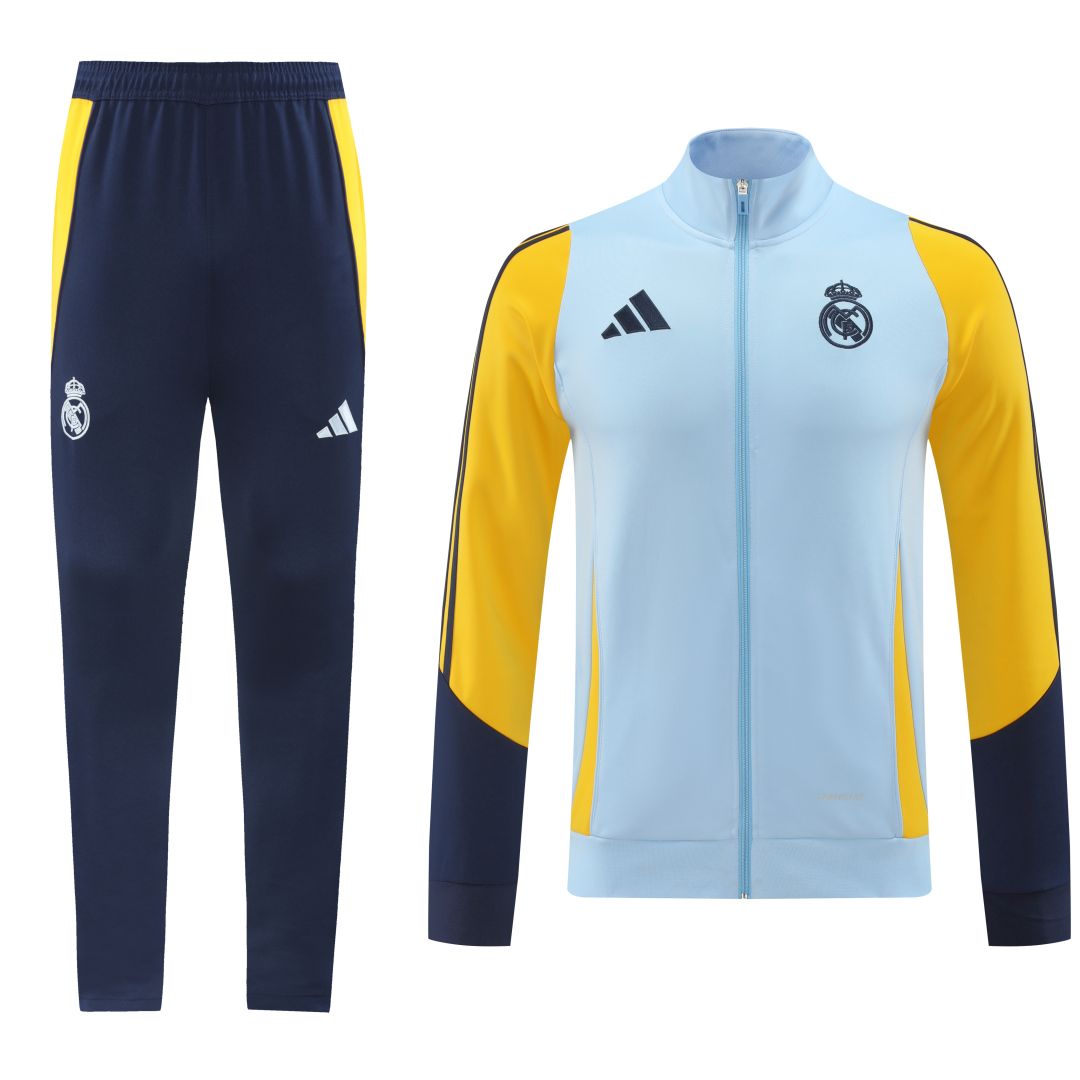 Real Madrid Zipper Sweatshirt Kit(Top+Pants)  2024/25