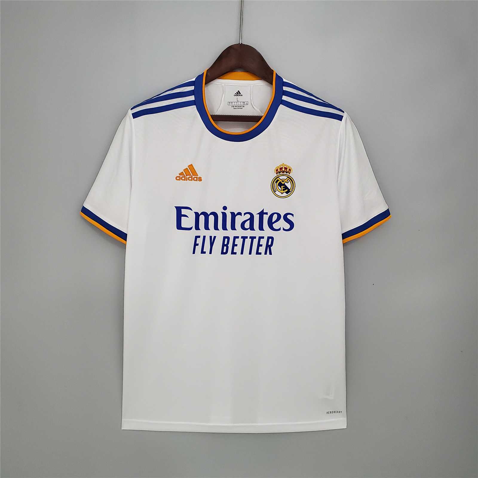 21-22 Real Madrid Home Soccer Jersey