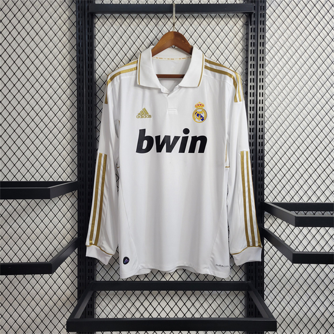 2011/12 Real Madrid Home Retro Jersey Long Sleeve