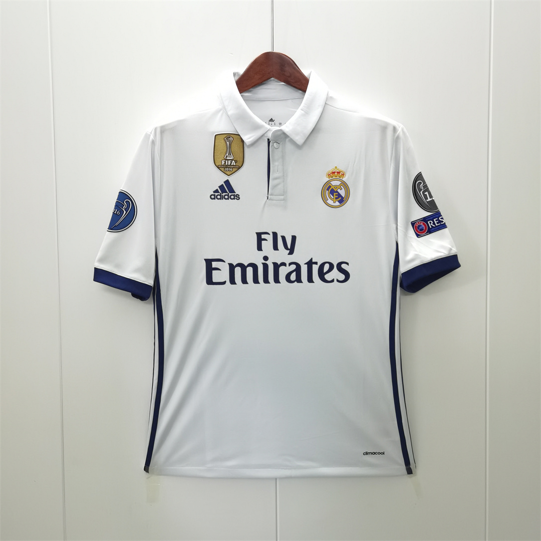 16-17 Real Madrid Home Retro Jersey
