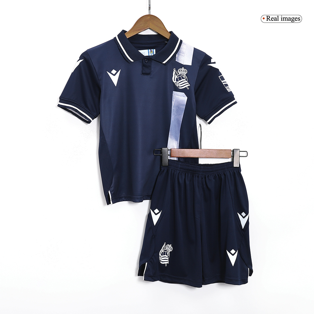 23-24 Real Sociedad Away Kids Kit Jersey+Shorts