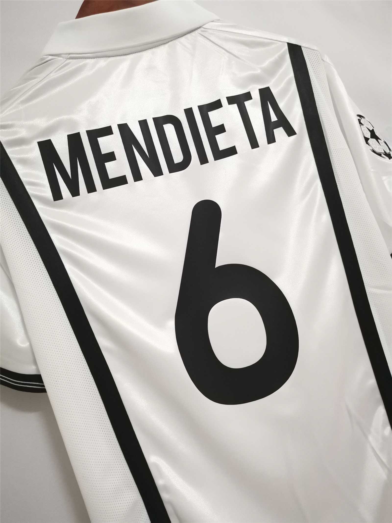 00-01 Valencia  Home Retro Football Jersey - view 8