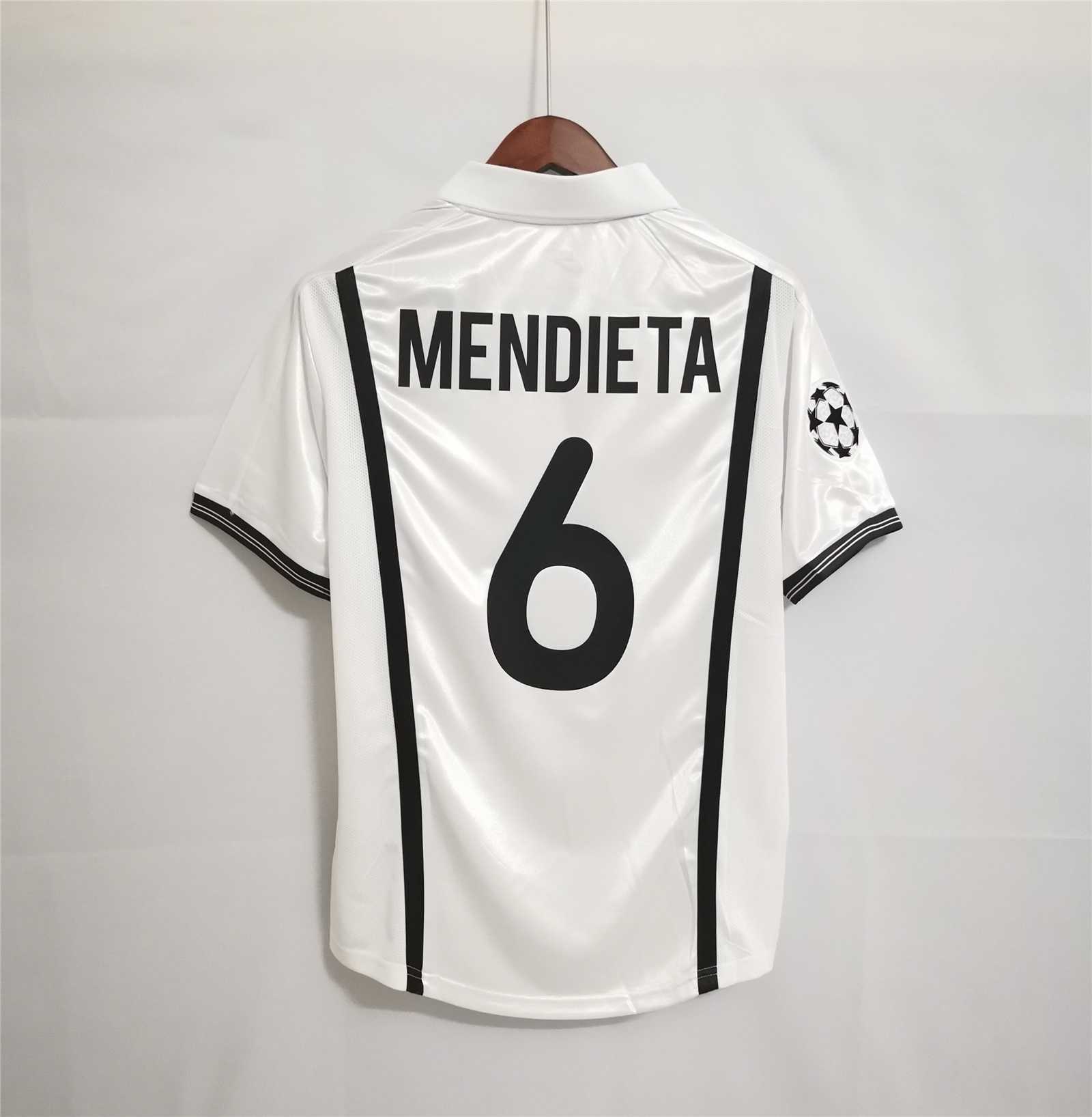 00-01 Valencia  Home Retro Football Jersey - view 10