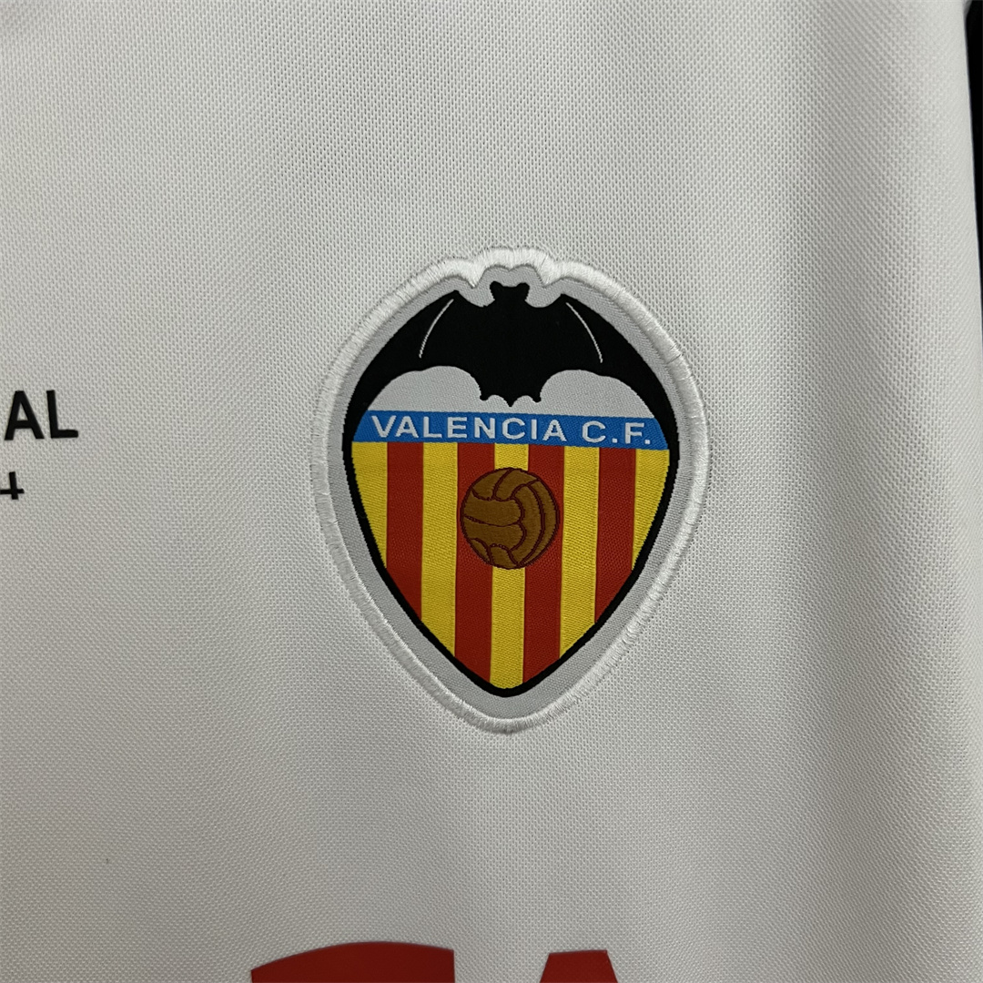 03-04 Valencia  Home Retro Football Jersey - view 9