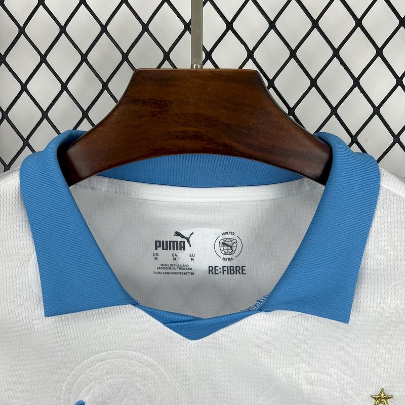 25-26 Marseilles Home Soccer Jersey - view 5
