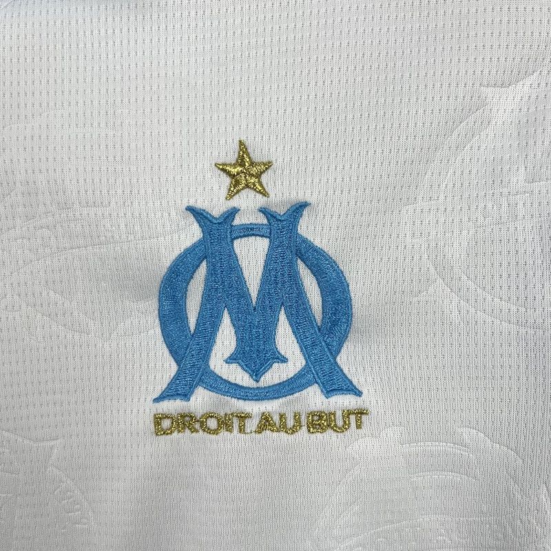 25-26 Marseilles Home Soccer Jersey - view 7