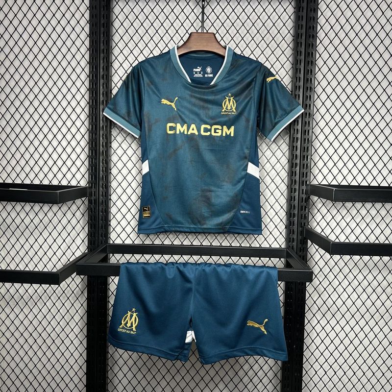 24-25 Marseilles Away Soccer Kids Kit Jersey+Shorts - view 7
