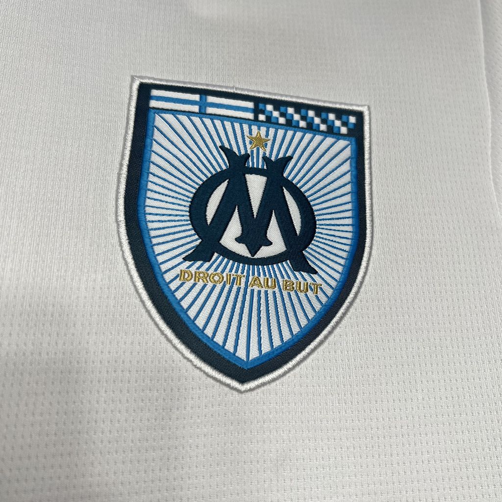 24-25 Marseilles Home Soccer Jersey - view 8