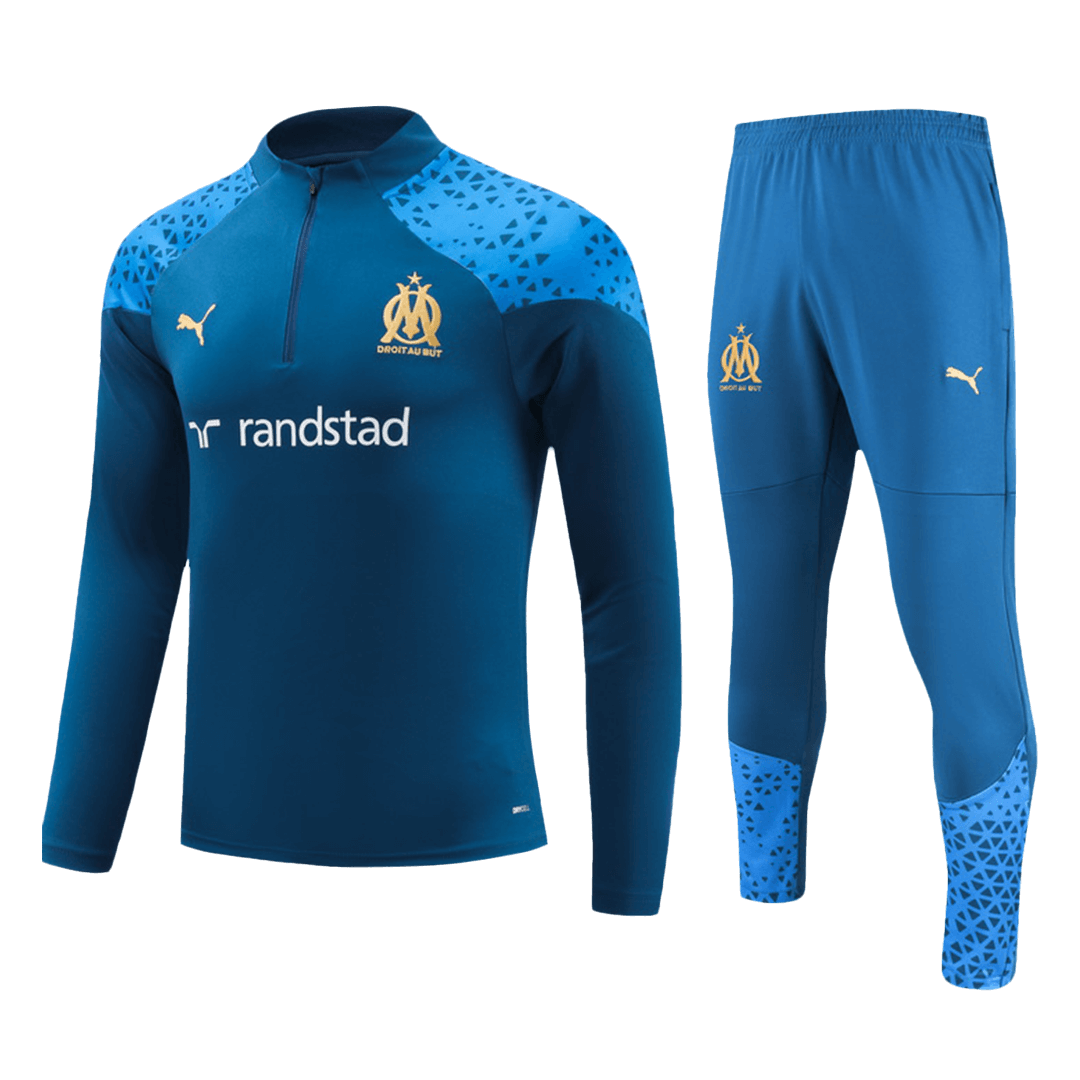 Kids Marseille Zipper Sweatshirt Kit(Top+Pants) Navy 2023/24 - view 16