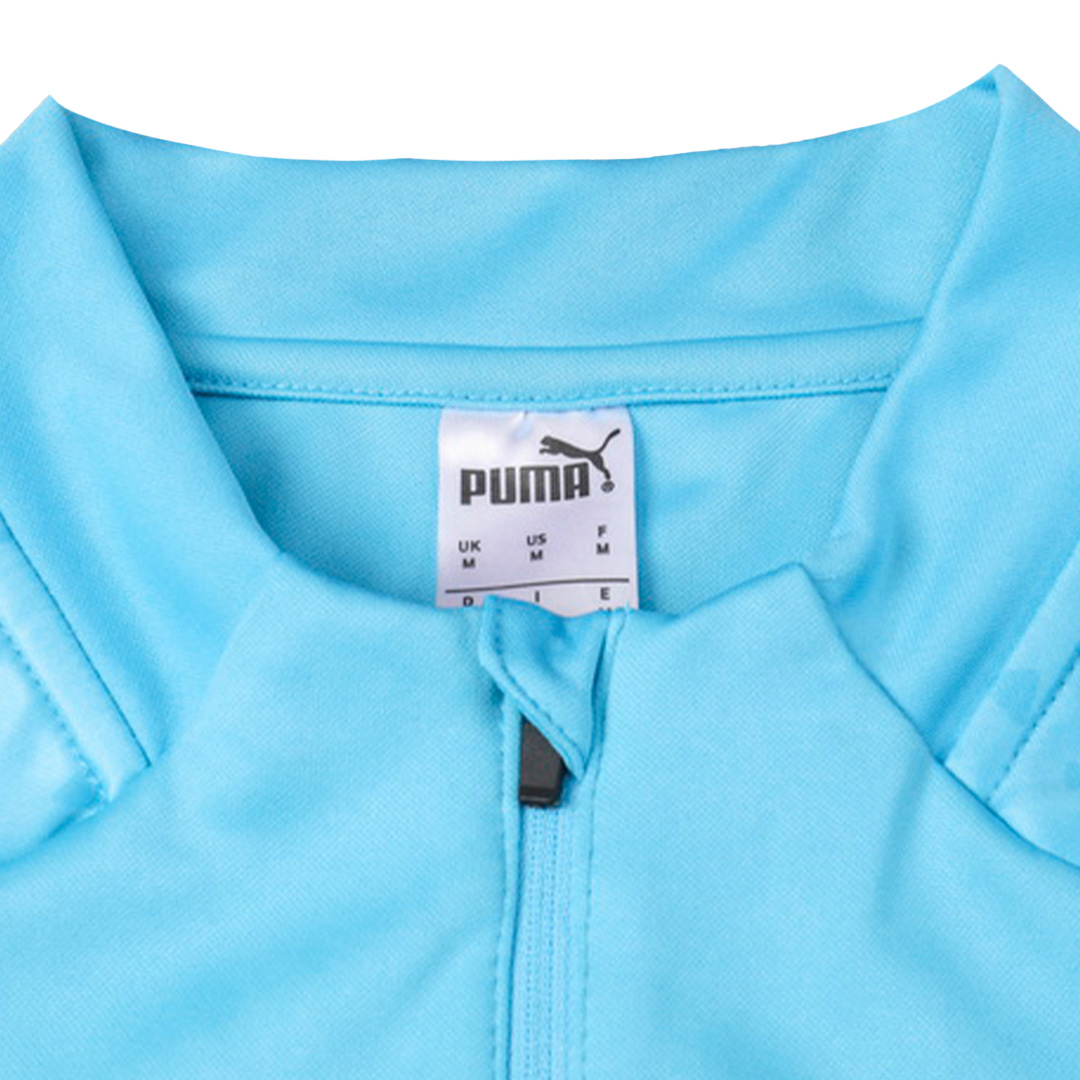 Kids Marseille Zipper Sweatshirt Kit(Top+Pants) Blue 2023/24 - view 15