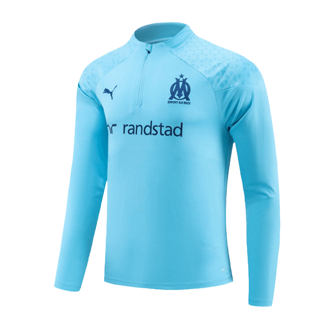 Kids Marseille Zipper Sweatshirt Kit(Top+Pants) Blue 2023/24 - view 5