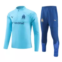 Kids Marseille Zipper Sweatshirt Kit(Top+Pants) Blue 2023/24 - view 10