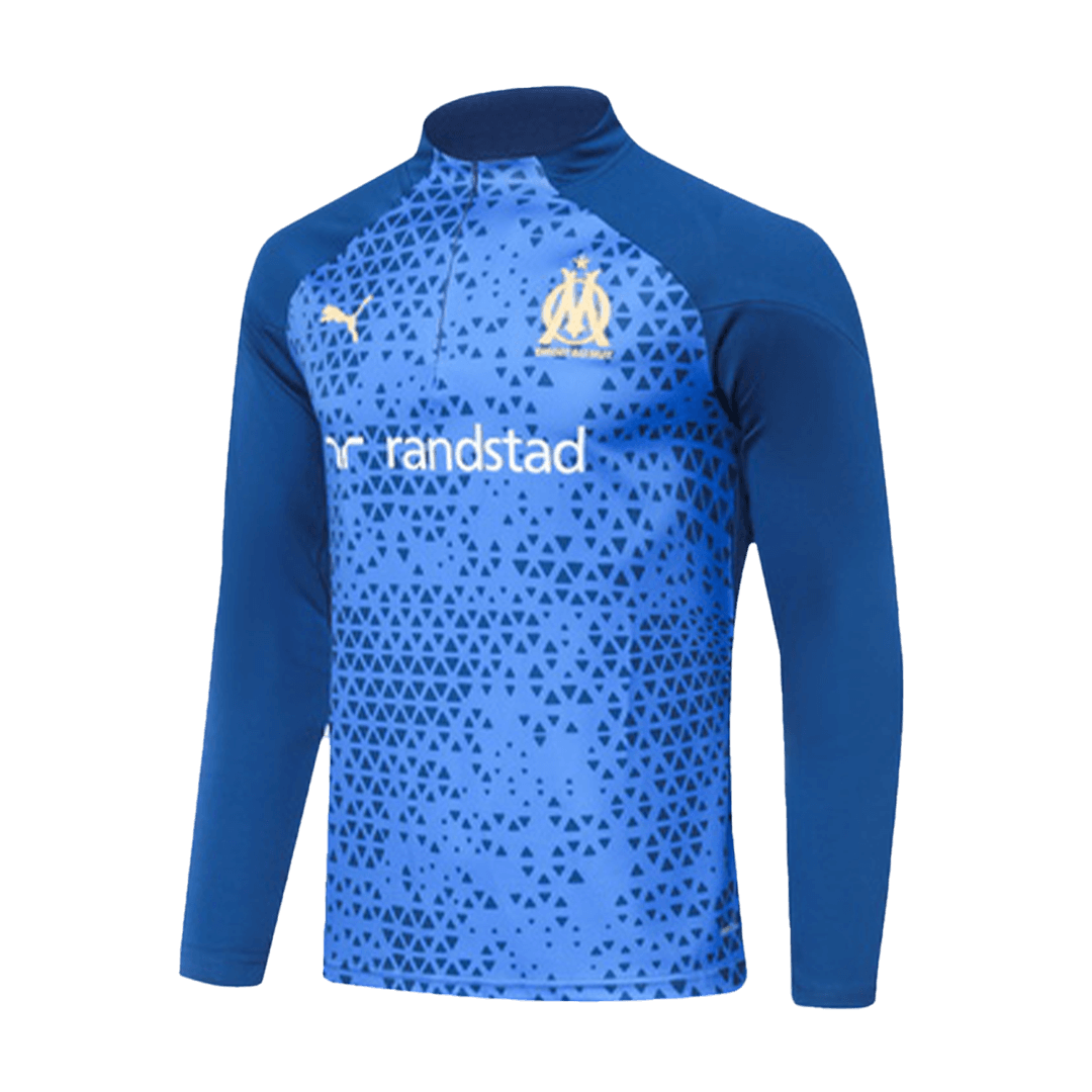 Marseille Zipper Sweatshirt Kit(Top+Pants) Blue 2023/24 - view 9