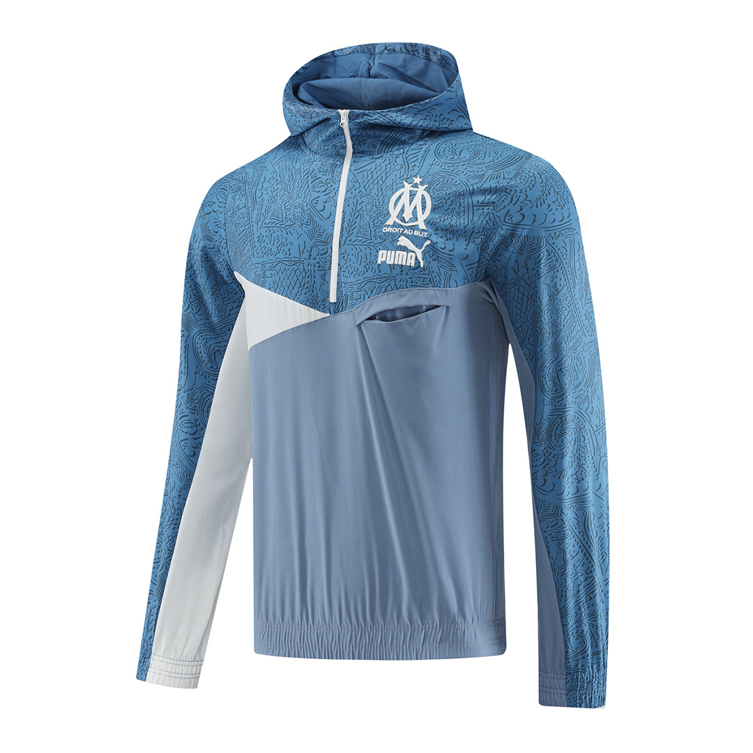 Marseille Hoodie Training Kit (Jacket+Pants) Blue 2023/24 - view 18